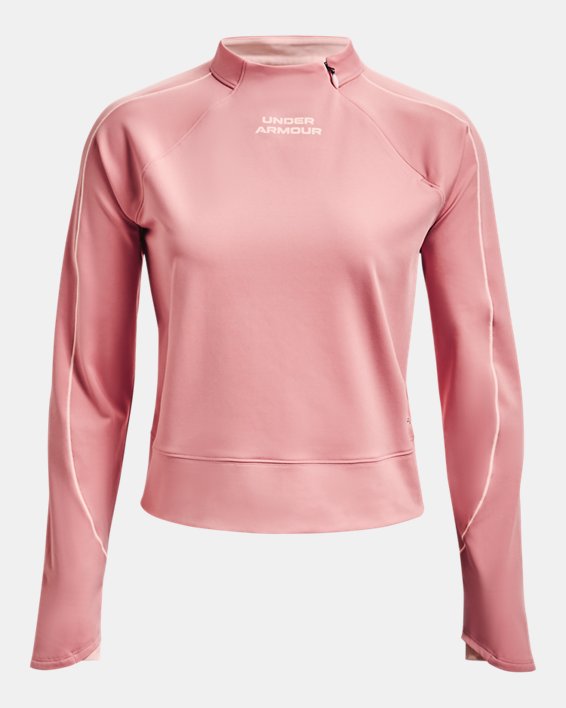 Camiseta UA RUSH™ ColdGear® para mujer, Pink, pdpMainDesktop image number 5